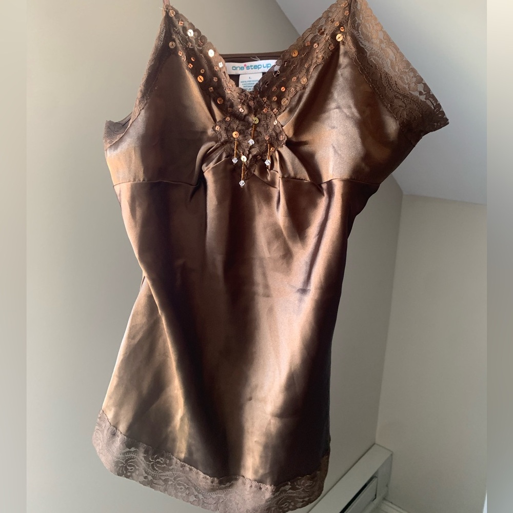 One Step Up Beaded Tank Top
